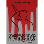 Vintage psycho plakat