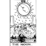 Moon tarot card