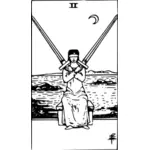 İki kılıç büyülü kartı