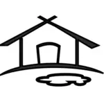 Icono de la casa de granja