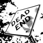 Dead-End-Vektor-silhouette