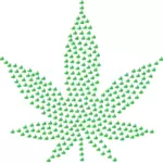 Marihuana y pulgar arriba