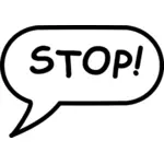 '' Stop'' discurs bule