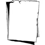 Old paper parchment frame