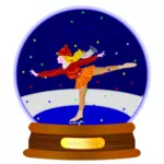 Ice Skater in a crystal ball