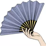 Paper Fan In A Hand