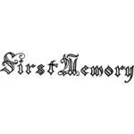 First Memory Gothic Text