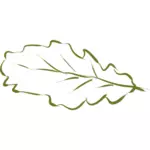Oak leaf hand-drawn clip art