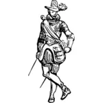 Medieval fashionable nobleman
