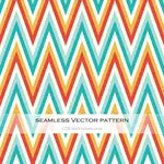 Colorful Retro Pattern With Chevrons