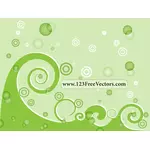 Green Background With Swirl