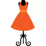 1950-talet vintage klänning stativ