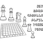 チェス ボードと駒