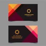 Business card templates dark colors