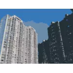 Beijing housing estate vector clip art