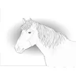 Desenho de um cavalo vetorial