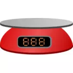 Red digital scale