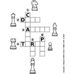 Quebra-cabeça com peças de xadrez