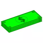 Les billets de dollar vector image