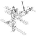Uluslararası Uzay İstasyonu vektör çizim