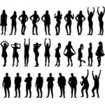 30 people silhouettes