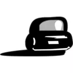 黒いベテラン車ベクトル画像