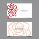 Business card flower template