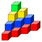 Cubes colorés