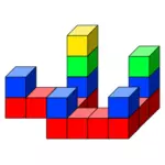 Jouets de cube coloré