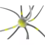 Firing neuron vector clip art