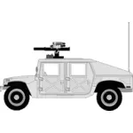 Gráficos vectoriales de coche militar