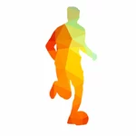 Football player silhouette outline