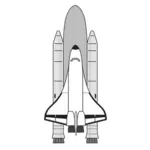 Vector image of NASA space shuttle