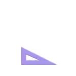 Vector drawing of set square