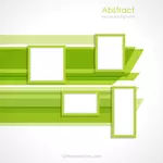 Abstract Rectangle With Green Frames