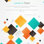 Colorful abstract geometric elements