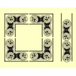 Vector image of calestial decoration frame