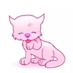 Kucing merah muda