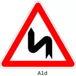 Double curve sign