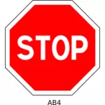 道路標識のベクトル図を停止