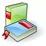 Блестящие книги векторное изображение