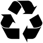 Imagem vetorial de símbolo de reciclagem