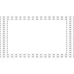 Vektor ilustrasi ASCII gelembung perbatasan