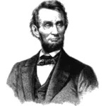 Vektor gambar potret Abraham Lincoln