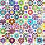 Cercles colorés abstraits