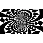 Abstract retro checkered design