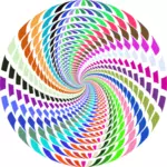 Abstract colorful vortex