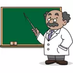 Professor teaching vector image