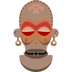 Máscara africana Vector arte