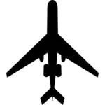 Lentokoneen kuvamerkki vektori